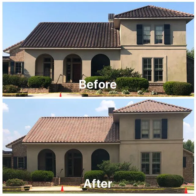 before after concrete tile roof georgia college in atlanta